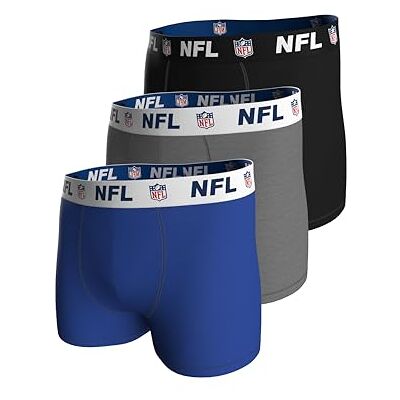 NFL SHIELD 3 stuks boxershorts BLU/MGR/BLK L NFL SHIELD 3 stuks boxershorts BLU/MGR/BLK L