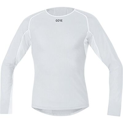 GORE WEAR Winddicht thermo-ondershirt, voor heren, multisport, GORE WINDSTOPPER, M, lichtgrijs/wit GORE WEAR Winddicht thermo-ondershirt, voor heren, multisport, GORE WINDSTOPPER, M, lichtgrijs/wit
