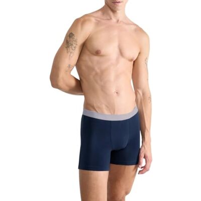 Sloggi ABC 2.0 Boxershorts voor heren, 2 stuks, Navy Blauw, L L Sloggi ABC 2.0 Boxershorts voor heren, 2 stuks, Navy Blauw, L L