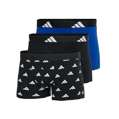 Adidas Herren Unterwäsche Boxershorts 3er Pack Trunk (3pk) Active Flex Cotton Caleçon boxeur Homme M Adidas Herren Unterwäsche Boxershorts 3er Pack Trunk (3pk) Active Flex Cotton Caleçon boxeur Homme M