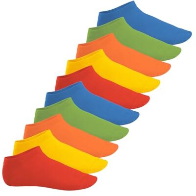 Footstar SNEAK IT Korte sokken voor dames en heren, 10 stuks, Prisma 39-44 Footstar SNEAK IT Korte sokken voor dames en heren, 10 stuks, Prisma 39-44