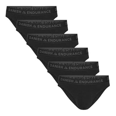 DANISH ENDURANCE Bamboe herenslips, ultrazacht ondergoed, slips, klassieke stretch, comfortabel, zonder etiket, 6 stuks, zwart., 3XL 3XL DANISH ENDURANCE Bamboe herenslips, ultrazacht ondergoed, slips, klassieke stretch, comfortabel, zonder etiket, 6 stuks, zwart., 3XL 3XL