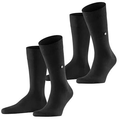 Burlington Everyday Multipack M So katoen, effen, 2 paar, herensokken, zwart 3000, 40-46 40-46 Burlington Everyday Multipack M So katoen, effen, 2 paar, herensokken, zwart 3000, 40-46 40-46