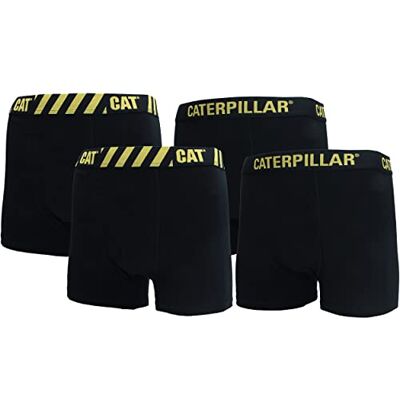 CAT erpillar Boxershorts, 4 stuks, elastisch, verschillende patronen, katoen, Zwart gestreept XL CAT erpillar Boxershorts, 4 stuks, elastisch, verschillende patronen, katoen, Zwart gestreept XL