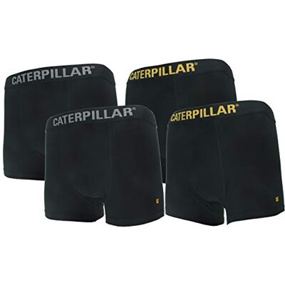 CAT erpillar Set van 4 boxershorts voor heren, hoogwaardig katoen (zwart, XL) CAT erpillar Set van 4 boxershorts voor heren, hoogwaardig katoen (zwart, XL)