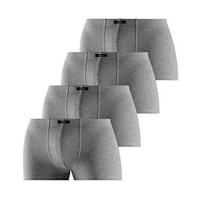 s.Oliver Mh-35H_L Boxershorts voor heren, 4 stuks, 4 x grijs gemêleerd S s.Oliver Mh-35H_L Boxershorts voor heren, 4 stuks, 4 x grijs gemêleerd S