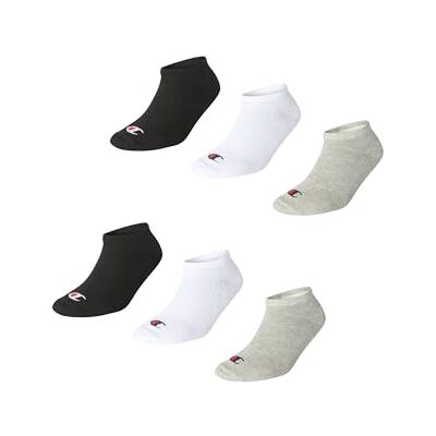 Champion Core Socks 6pp Short Crew sokken, uniseks, Lichtgrijs 43-46 Champion Core Socks 6pp Short Crew sokken, uniseks, Lichtgrijs 43-46