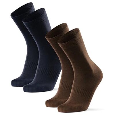 DANISH ENDURANCE Wandelsokken van merinowol, anti-blisters, 2 stuks, meerkleurig (1 x blauw, 1 x bruin), 43-47 43-47 DANISH ENDURANCE Wandelsokken van merinowol, anti-blisters, 2 stuks, meerkleurig (1 x blauw, 1 x bruin), 43-47 43-47