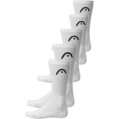 HEAD 5 paar All Sports uniseks sokken, wit, 43-46 EU 43-46 HEAD 5 paar All Sports uniseks sokken, wit, 43-46 EU 43-46
