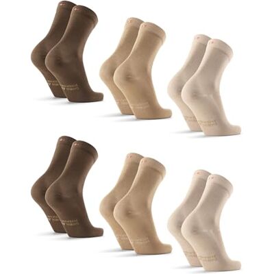 DANISH ENDURANCE Sokken van bamboe, 3 stuks, meerkleurig (2 x zand, 2 x beige, 2 x bruin), 39-42 39-42 DANISH ENDURANCE Sokken van bamboe, 3 stuks, meerkleurig (2 x zand, 2 x beige, 2 x bruin), 39-42 39-42