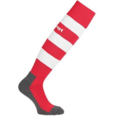 uhlsport Team Pro Essential Stripe Herensokken, Rood/Wit uhlsport Team Pro Essential Stripe Herensokken, Rood/Wit