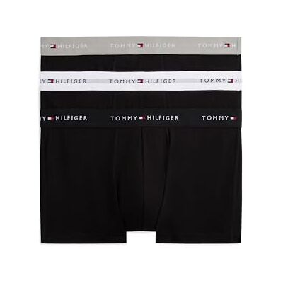 Tommy Hilfiger 3p Trunk Wb Um0um03890 Herenkoffer, Veelkleurig (grijs gemêleerd/zwart/wit), L L Tommy Hilfiger 3p Trunk Wb Um0um03890 Herenkoffer, Veelkleurig (grijs gemêleerd/zwart/wit), L L