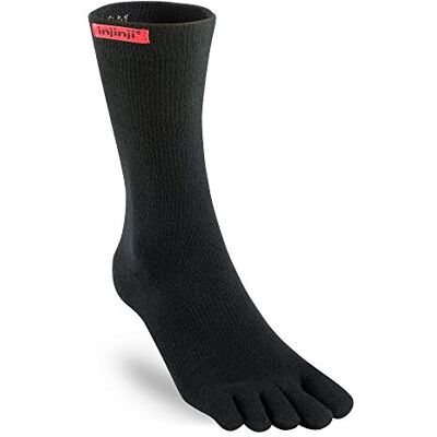 Injinji Originele Weight Crew sportsokken, zwart Injinji Originele Weight Crew sportsokken, zwart