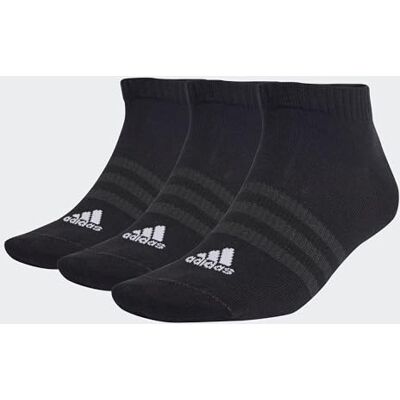 Adidas Uniseks Thin and Light Sportswear Low-Cut Sokken, 3 paar, zwart/wit, 6,5-8 Adidas Uniseks Thin and Light Sportswear Low-Cut Sokken, 3 paar, zwart/wit, 6,5-8