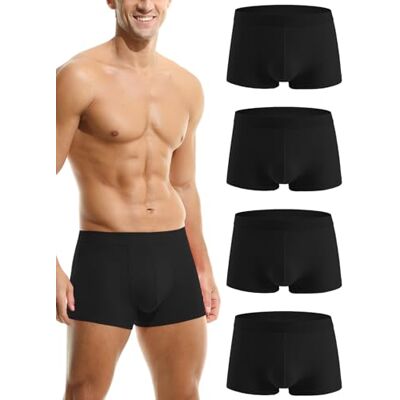 Hoerev Set van 4 herenondergoed van bamboevezel, 4 zwart XS Hoerev Set van 4 herenondergoed van bamboevezel, 4 zwart XS