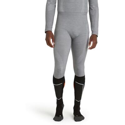 Falke Wool-Tech Long M TI wol, sneldrogend, 1 stuk, onderlaag voor heren, grijs (Grey-Heather 3757), XXL Falke Wool-Tech Long M TI wol, sneldrogend, 1 stuk, onderlaag voor heren, grijs (Grey-Heather 3757), XXL