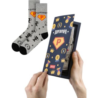 soxo Super Papa herensokken fantasie cadeau grappige sokken geschenken mannen sets 40-45 sokken 40-45 soxo Super Papa herensokken fantasie cadeau grappige sokken geschenken mannen sets 40-45 sokken 40-45