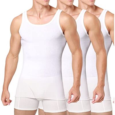 Smart Sir Onderhemd heren 3/5/6 Pack Tank Top Katoen Mannen Zwart Wit Veelkleurig, 3 x wit., S S Smart Sir Onderhemd heren 3/5/6 Pack Tank Top Katoen Mannen Zwart Wit Veelkleurig, 3 x wit., S S
