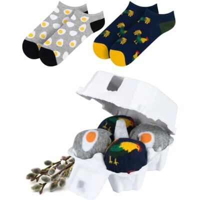 soxo Pasen Sokken Vrouwen Grappig Cadeau Heren Fantasie Sok Cadeau-idee 40-45 Pasen Mannen 2 Paar 40-45 soxo Pasen Sokken Vrouwen Grappig Cadeau Heren Fantasie Sok Cadeau-idee 40-45 Pasen Mannen 2 Paar 40-45