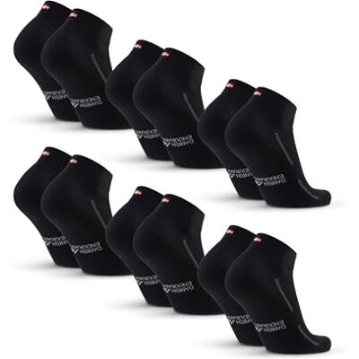 DANISH ENDURANCE Sportsokken van katoen, set van 3 of 6, zwart, 6 stuks, 39-42 39-42 DANISH ENDURANCE Sportsokken van katoen, set van 3 of 6, zwart, 6 stuks, 39-42 39-42