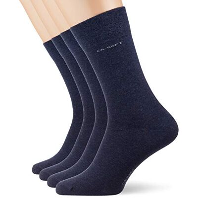 Camano Puma set van 4 paar uniseks sokken, Blauw 43-46 Camano Puma set van 4 paar uniseks sokken, Blauw 43-46