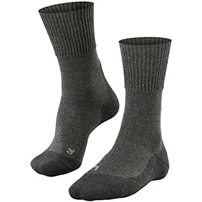 Falke TK1 Adventure Wool M SO dikke wol, anti-blaren, 1 paar, wandelsokken voor heren, grijs (Smog 3150), 44-45 Falke TK1 Adventure Wool M SO dikke wol, anti-blaren, 1 paar, wandelsokken voor heren, grijs (Smog 3150), 44-45