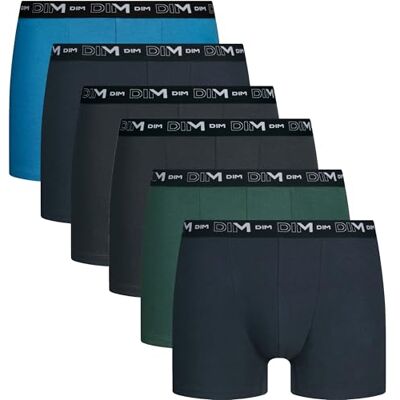 DIM. Katoenen stretch, ademend, optimale ondersteuning, X6 boxershorts voor heren (6 stuks), Diepte: XXL DIM. Katoenen stretch, ademend, optimale ondersteuning, X6 boxershorts voor heren (6 stuks), Diepte: XXL