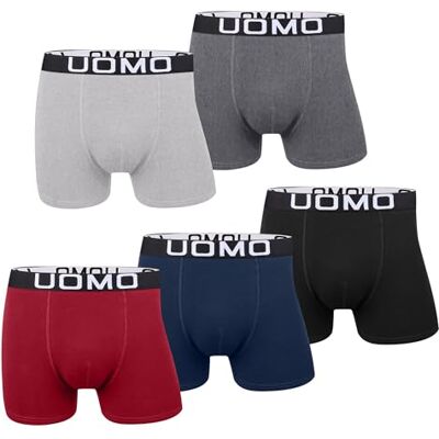 L&K 1116 Set van 10 retro katoenen boxershorts voor heren, zwart en meerkleurig, 5 stuks veelkleurig F, 3XL 3XL L&K 1116 Set van 10 retro katoenen boxershorts voor heren, zwart en meerkleurig, 5 stuks veelkleurig F, 3XL 3XL