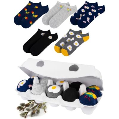 soxo Pasen Sokken Vrouwen Grappig Cadeau Heren Fantasie Sok Cadeau-idee 35-40 Pasen 5 paar 35-40 soxo Pasen Sokken Vrouwen Grappig Cadeau Heren Fantasie Sok Cadeau-idee 35-40 Pasen 5 paar 35-40