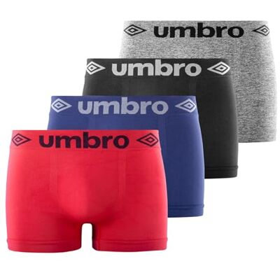 Umbro Boxershorts voor heren, sport, 4 stuks, zwart, A2 (S/M) S-M Umbro Boxershorts voor heren, sport, 4 stuks, zwart, A2 (S/M) S-M