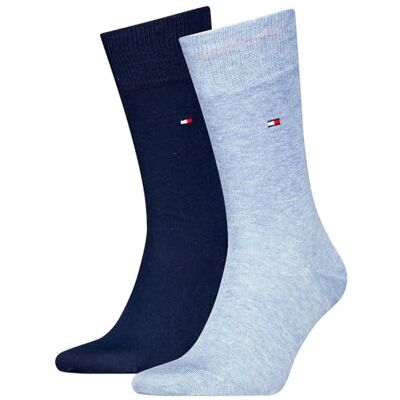 Tommy Hilfiger 8719965009202 371111 Classic Sock Heren (2 stuks), Lichtblauw gemengd, 47-49 47-49 Tommy Hilfiger 8719965009202 371111 Classic Sock Heren (2 stuks), Lichtblauw gemengd, 47-49 47-49
