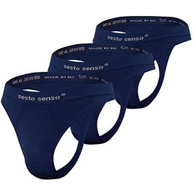 sesto senso Heren Strings G-Strings Sexy 3 Pack Naadloos, 3 Pack Blauw, L-XL L-XL sesto senso Heren Strings G-Strings Sexy 3 Pack Naadloos, 3 Pack Blauw, L-XL L-XL