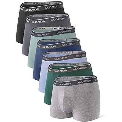 DAVID ARCHY Heren slip zonder naden, 4 stuks boxershorts Hign Cut van bamboevezel, tas, ondergoed, elastisch, comfortabel Doux, léger, respirant, confort évacuant l'humidité avec poche de soutien, extensible dans les quatre sens et ceinture sans M DAVID ARCHY Heren slip zonder naden, 4 stuks boxershorts Hign Cut van bamboevezel, tas, ondergoed, elastisch, comfortabel Doux, léger, respirant, confort évacuant l'humidité avec poche de soutien, extensible dans les quatre sens et ceinture sans M