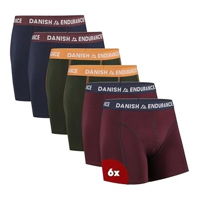 DANISH ENDURANCE Boxershorts voor heren van superzacht en elastisch katoen, met of zonder zak, set van 6 of 10 stuks., XXL XXL DANISH ENDURANCE Boxershorts voor heren van superzacht en elastisch katoen, met of zonder zak, set van 6 of 10 stuks., XXL XXL