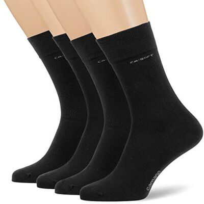 Camano Puma set van 4 paar uniseks sokken, zwart. 35-38 Camano Puma set van 4 paar uniseks sokken, zwart. 35-38