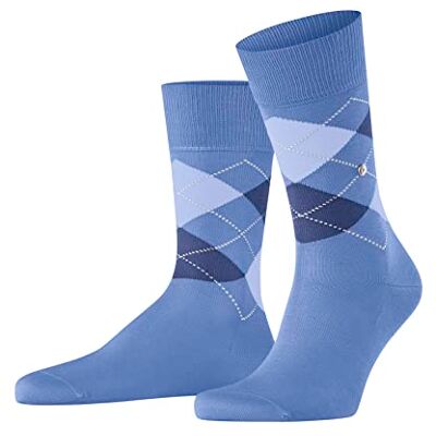 Burlington Manchester ademende sokken voor heren, duurzaam, biologisch katoen, fijn platte teennaad, fantasiepatroon voor dagelijks gebruik, 1 paar, Blauw Water 6550 46-50 Burlington Manchester ademende sokken voor heren, duurzaam, biologisch katoen, fijn platte teennaad, fantasiepatroon voor dagelijks gebruik, 1 paar, Blauw Water 6550 46-50