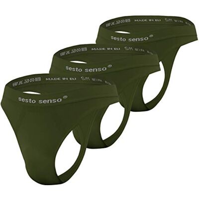 sesto senso Heren Strings G-Strings Sexy 3 Pack Naadloos, 3 Pack Groen, L-XL L-XL sesto senso Heren Strings G-Strings Sexy 3 Pack Naadloos, 3 Pack Groen, L-XL L-XL