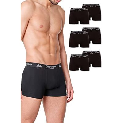 Kappa VINESTA Enge Boxershorts voor heren, van katoen, scheurvaste en ademende herenonderbroek, boxershort in voordeelverpakking, sportondergoed of loungewear, Zwart, 3XL 3XL Kappa VINESTA Enge Boxershorts voor heren, van katoen, scheurvaste en ademende herenonderbroek, boxershort in voordeelverpakking, sportondergoed of loungewear, Zwart, 3XL 3XL