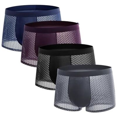 BQLFPOIHP Boxhero Boxer Slips, Box Hero Ondergoed, Bamboe Boxhero Boxershorts, 4 mix XXL BQLFPOIHP Boxhero Boxer Slips, Box Hero Ondergoed, Bamboe Boxhero Boxershorts, 4 mix XXL