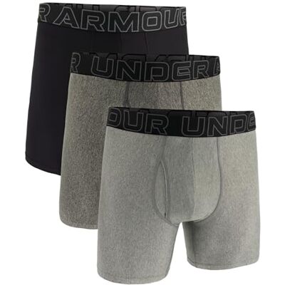 Under Armour Boxershorts voor heren, zwart/donkergrijs/grijs, S S Under Armour Boxershorts voor heren, zwart/donkergrijs/grijs, S S