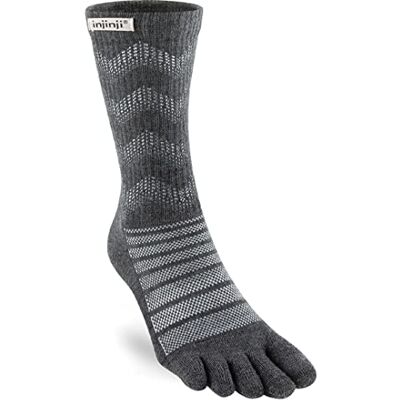 Injinji Midweight Wol Unisex Sokken, Slate, M Injinji Midweight Wol Unisex Sokken, Slate, M