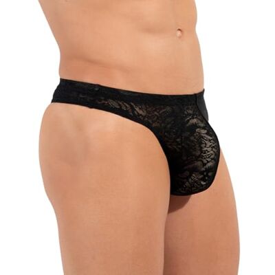 Hom String Free Cut Lace Ondergoed voor heren, zwart, S S Hom String Free Cut Lace Ondergoed voor heren, zwart, S S