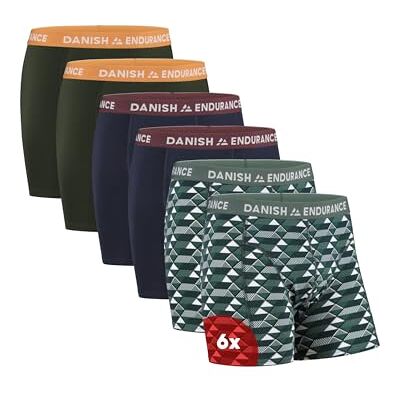 DANISH ENDURANCE Boxershorts voor heren van superzacht en elastisch katoen, met of zonder zak, set van 6 of 10 stuks., 3XL XXL DANISH ENDURANCE Boxershorts voor heren van superzacht en elastisch katoen, met of zonder zak, set van 6 of 10 stuks., 3XL XXL