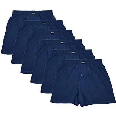 MioRalini 6 heren boxershort in klassieke kleuren 100% katoen zonder zijnaden naadloze maat 5-10, met gulp en knop set 02 L MioRalini 6 heren boxershort in klassieke kleuren 100% katoen zonder zijnaden naadloze maat 5-10, met gulp en knop set 02 L