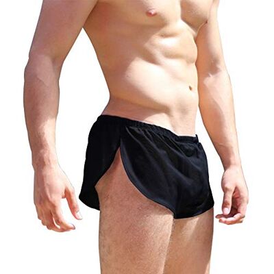 Alivebody Heren Losse Slips Boxer Shorts Mannelijke Engrener Sexy Ondergoed, Zwart, L L Alivebody Heren Losse Slips Boxer Shorts Mannelijke Engrener Sexy Ondergoed, Zwart, L L