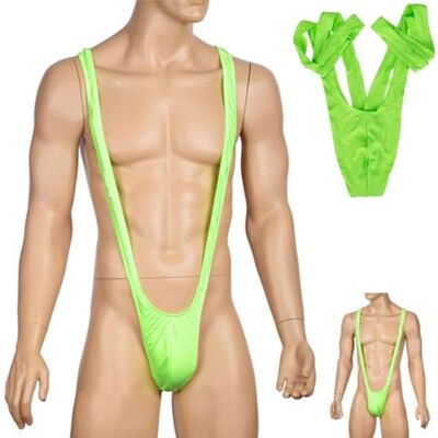 SHATCHI Mankini voor heren, Borot ondergoed string groen één maat UK SHATCHI Mankini voor heren, Borot ondergoed string groen één maat UK