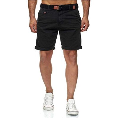 Indicode Conor katoenen shorts voor heren, zwart., L L Indicode Conor katoenen shorts voor heren, zwart., L L