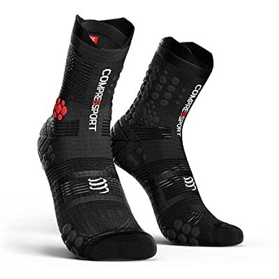 COMPRESSPORT Trailsokken, Pro Racing V3.0 Trail sokken, schokabsorberend, hardlopen, voetstabiliteit, bescherming en ademend vermogen, offroad COMPRESSPORT Trailsokken, Pro Racing V3.0 Trail sokken, schokabsorberend, hardlopen, voetstabiliteit, bescherming en ademend vermogen, offroad