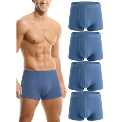 Hoerev Set van 4 herenondergoed van bamboevezel, 4 blauw XL Hoerev Set van 4 herenondergoed van bamboevezel, 4 blauw XL