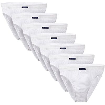 BRUBAKER 7-Pack Heren Slips Katoen, Wit, XL XL BRUBAKER 7-Pack Heren Slips Katoen, Wit, XL XL